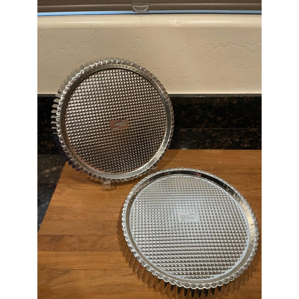 PAMPERED CHEF TART PANS SET OF TWO